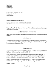 Zahteva za sodno varstvo zoper plačilni nalog uradne osebe prekrškovnega organa - Tu lahko sestavite enostavno zahtevo za sodno varstvo zoper plačilni nalog, ki ga izda pooblaščena uradna oseba prekrškovnega organa (npr. policist,  inšpektor).

(Če ste od prekrškovnega organa prejeli odločbo o prekršku in ne plačilnega naloga, uporabite obrazec Zahteva za sodno varstvo zoper odločbo prekrškovnega organa.)

Zahtevo za sodno varstvo je potrebno vložiti v osmih dneh od vročitve plačilnega naloga. Rok za vložitev začne teči prvi naslednji dan po vročitvi plačilnega naloga. Če je zadnji (osmi) dan roka državni praznik, nedelja ali dela prost dan, se rok izteče s pretekom prvega naslednjega delavnika.